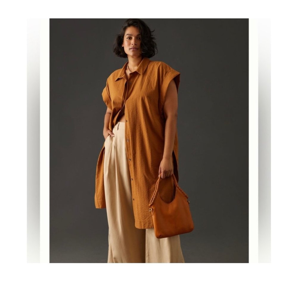 Maeve Orange Tunic Top